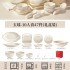 High end tableware set for household use 2024 new ceramic dishes with high aesthetic value for housewarming