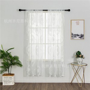 Southeast Asia Cross border Shopee AliExpress Embroidered Window Screen Rural Style Mirror Garden Living Room Bedroom Curtains Curtain Screen