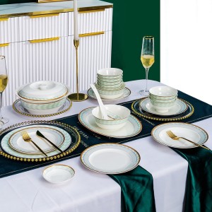 Rice bowl set, bowl gift, bone china, single, free to match, large noodle bowl, household tableware, ceramic dishes, plates