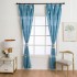 New foreign trade printed curtains, semi blackout curtains, simple Nordic style square bottom, happiness tree, cross-border exclusive