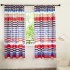 Foreign trade printed curtains, semi blackout curtains, color strips, ginkgo leaves, cross-border exclusive supply Foreign trade printed curtains, semi blackout curtains, color strips, ginkgo leaves, cross-border exclusive supply