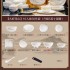 Wanjia 2024 New Jingdezhen Light Luxury Ceramic Tableware Set, Bowl and Dish Set, Household Bowl and Dish Set
