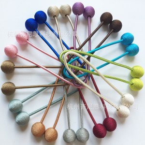 Cross border curtain accessories for foreign trade, curtain tying ropes, twisted music straps, and tie straps. Manufacturer direct sales