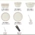 2024 new bowl and plate household set tableware set housewarming new home tableware bowl and plate set Nordic style tableware