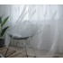 Cross border large feather embroidered window screen, transparent embroidered curtain, living room and bedroom curtains can be customized
