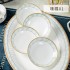 Rice bowl set, bowl gift, bone china, single, free to match, large noodle bowl, household tableware, ceramic dishes, plates