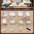 Wanjia 2024 New Jingdezhen Light Luxury Ceramic Tableware Set, Bowl and Dish Set, Household Bowl and Dish Set