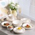 2024 new bowl and plate household set tableware set housewarming new home tableware bowl and plate set Nordic style tableware