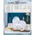 Dish set for home use 2024 new Jingdezhen Chinese style light luxury housewarming ceramic bowls and chopsticks high-end tableware and plates