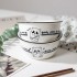 Ceramic Bowl 2024 New Dining Bowl Panda Pattern Rice Bowl Household Set High Beauty Japanese Tableware