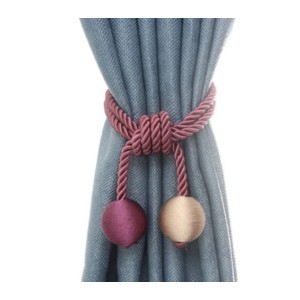 WISh Cross border Exclusive Handmade Cotton Rope Curtain Buckle Rope Curtain Strap Curtain Strap Hanging Ball