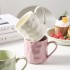 Household mug set with high aesthetic value and high-end feel, ceramic cups, light luxury household water cups, tea sets, living room Household mug set with high aesthetic value and high-end feel, ceramic cups, light luxury household water cups, tea sets, living room