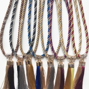 High end metal buckle curtains, tassel rope curtains, tying rope ties, special offer