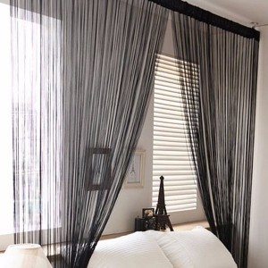 Wish Ebay door curtain monochrome straight line curtain partition 3M * 3M