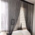 Wish Ebay door curtain monochrome straight line curtain partition 3M * 3M