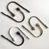 New curtain hooks, wall hooks, wall hooks, alloy material, solid U-shaped hooks, no straps, Nordic style cross-border