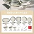 High end feeling bowl and dish set for home use 2024 new simple bowl and dish for housewarming, ceramic underglaze color tableware and dishes