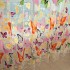Offset printing butterfly glass yarn printing butterfly rotten flower curtain and window screen cross-border foreign trade AliExpress eBay Amazon