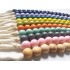 Cross border curtain accessories for foreign trade, curtain binding ropes, macaron curtains, wooden bead binding belts, discounted wholesale Cross border curtain accessories for foreign trade, curtain binding ropes, macaron curtains, wooden bead binding belts, discounted wholesale