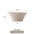 Home high-end 2024 new bowl and plate ceramic brushed milky white ceramic tableware set with Nordic minimalist style