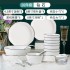 Ceramic household bowls, chopsticks, bowls, and plates set, creative irregular eating bowls, noodles, bowls, and plates combination tableware, bowls, and plates set