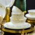 Bowl and Dish Set Jingdezhen Light Luxury New Bone Porcelain High Temperature Ceramic Bowl and Dish Chopsticks Factory Wholesale Wedding and Relocation Gifts