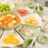 Cream style ceramic platter tableware set ins high aesthetic fruit hotpot platter family combination dish set Cream style ceramic platter tableware set ins high aesthetic fruit hotpot platter family combination dish set
