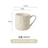 Household mug set with high aesthetic value and high-end feel, ceramic cups, light luxury household water cups, tea sets, living room Household mug set with high aesthetic value and high-end feel, ceramic cups, light luxury household water cups, tea sets, living room