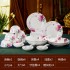 Jingdezhen tableware set, plates, dishes, lilac flowers, wedding gifts, tableware wholesale Jingdezhen tableware set, plates, dishes, lilac flowers, wedding gifts, tableware wholesale