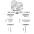 Jingdezhen Ceramic Bowl and Dish Set Household Ceramic Eating Bowl, Noodles Bowl and Dish Combination Bowl and Dish Utensils
