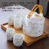 Jingdezhen Ceramic Tea Set Home Set Kung Fu Modern Minimalist Teapot Tea Cup 6-piece Set Comes with Bamboo Tray Jingdezhen Ceramic Tea Set Home Set Kung Fu Modern Minimalist Teapot Tea Cup 6-piece Set Comes with Bamboo Tray