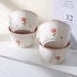 Cute Rice Bowl Round Ins Style High Beauty Bowl and Dish Household Utensils Set Tulip Underglaze Ceramic Bowl Cute Rice Bowl Round Ins Style High Beauty Bowl and Dish Household Utensils Set Tulip Underglaze Ceramic Bowl