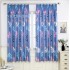 Foreign trade printed curtains, semi blackout curtains, simple Nordic style, colorful leaves, cross-border exclusive supply Foreign trade printed curtains, semi blackout curtains, simple Nordic style, colorful leaves, cross-border exclusive supply