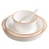2024 new bowl and plate household set tableware set housewarming new home tableware bowl and plate set Nordic style tableware