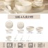 High end tableware set for household use 2024 new ceramic dishes with high aesthetic value for housewarming