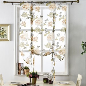 Cross mirror lifting curtains, Roman curtains, finished curtains, bedroom curtains, room curtains, peony curtains, Amazon AliExpress special