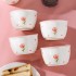 Cute Rice Bowl Round Ins Style High Beauty Bowl and Dish Household Utensils Set Tulip Underglaze Ceramic Bowl Cute Rice Bowl Round Ins Style High Beauty Bowl and Dish Household Utensils Set Tulip Underglaze Ceramic Bowl