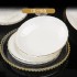 Ceramic household European bone china tableware, bowls, plates, plates, and household business gift combinations can be freely matched Ceramic household European bone china tableware, bowls, plates, plates, and household business gift combinations can be freely matched