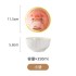 Cute cartoon teddy bear, internet celebrity, Instagram style, 4.5-inch rice bowl, household ceramic bowl, underglaze color, heat-resistant rice bowl