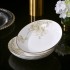 Jade Orchid Fragrance Tableware Bowl Plate Dish Noodles Soup Bowl Gift Jingdezhen Anti slip and Anti scald Environmental Protection Light Luxury Household Ceramics