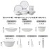 Jingdezhen Ceramic Bowl and Dish Set Household Ceramic Eating Bowl, Noodles Bowl and Dish Combination Bowl and Dish Utensils Jingdezhen Ceramic Bowl and Dish Set Household Ceramic Eating Bowl, Noodles Bowl and Dish Combination Bowl and Dish Utensils