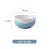 Ceramic Bowl Cloth Pattern Bowl and Dish Set Home Ins High Beauty Simple Bowl, Chopstick, Dish and Utensils Complete Set Combination Bowl and Utensils