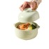 Cream style dual-purpose instant noodle bowl, multifunctional soup bowl, creative Japanese style covered household ceramic bowl set, high aesthetic value