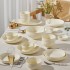 2024 new underglaze colored tableware and plates set for home use, with a sense of luxury and joy in moving into a new home