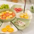 Cream style ceramic platter tableware set ins high aesthetic fruit hotpot platter family combination dish set Cream style ceramic platter tableware set ins high aesthetic fruit hotpot platter family combination dish set