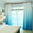 Amazon cross-border hot selling gradient fabric curtains, window screens, semi blackout printed curtains, factory direct sales