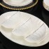 Ceramic Home European Luxury Gold Plated Bone Porcelain Tableware Bowl Plate Plate Noodle Bowl Fish Plate Business Gift Set