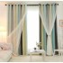Internet celebrity new gradient star curtain hollow star shading curtain window screen foreign trade double-layer