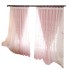 2021 Cross border Shopee AliExpress Embroidered Window Screen Rural Style Hanging Basket Living Room Bedroom Double layer Curtain Screen