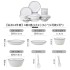 Jingdezhen Ceramic Bowl and Dish Set Household Ceramic Eating Bowl, Noodles Bowl and Dish Combination Bowl and Dish Utensils